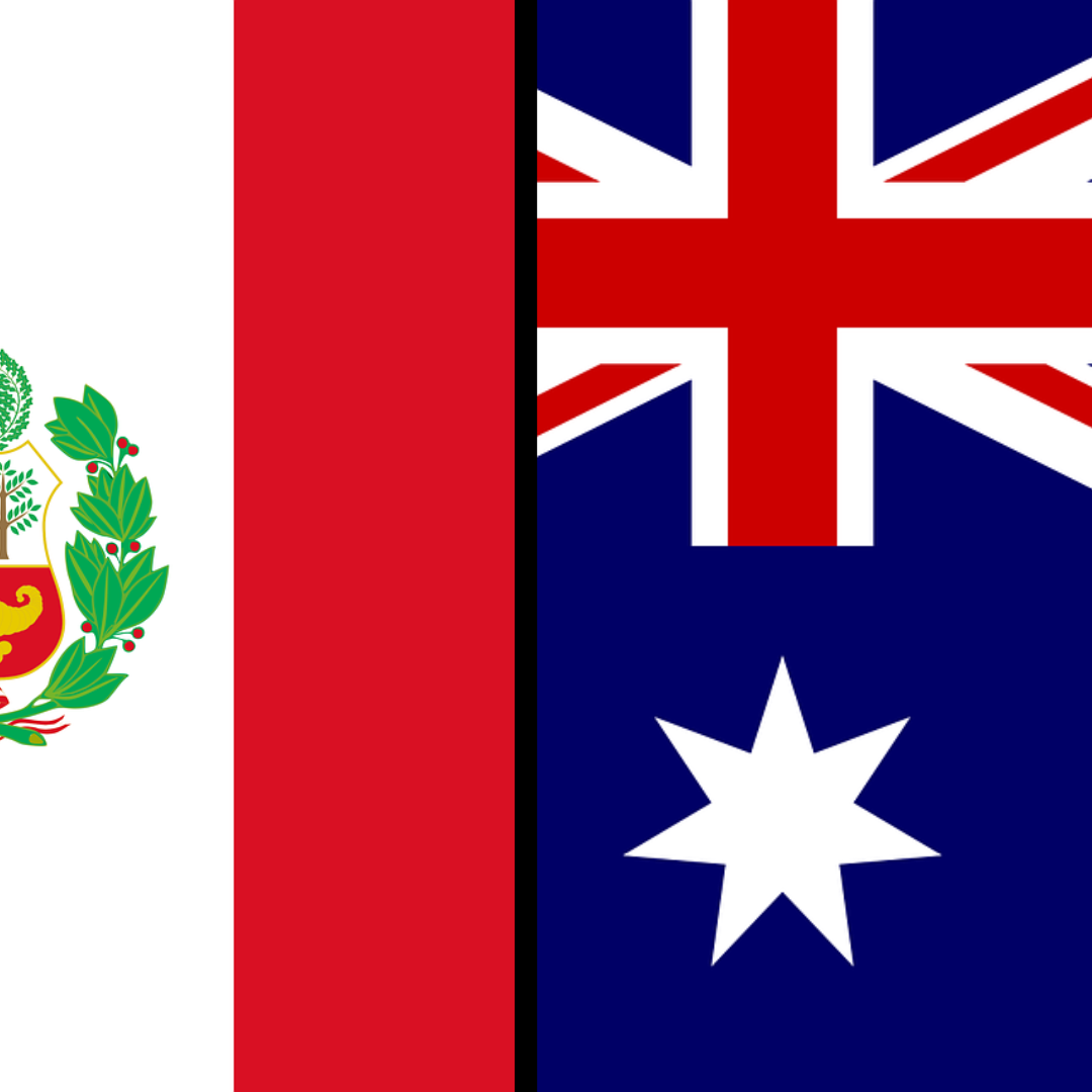 Australian and Peruvian Flags